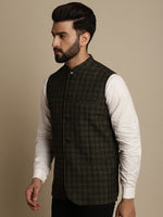 Thumbnail for Even Apparels Men's Multi Mandarin Collar Waistcoat - Distacart