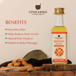 Upakarma Ayurveda Badam Rogan Sweet Almond Oil - Distacart