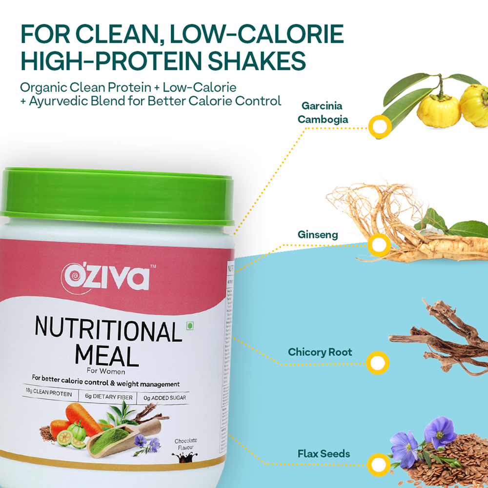 OZiva Nutritional Meal for Women Ingredients 