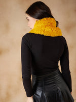Thumbnail for InWeave Women's Yellow Faux Fur Neck Warmer - Distacart
