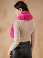 Thumbnail for InWeave Women's Light Pink Faux Fur Neck Warmer - Distacart