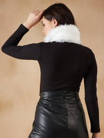 Thumbnail for InWeave Women's Pure White Fur Neckpiece - Distacart