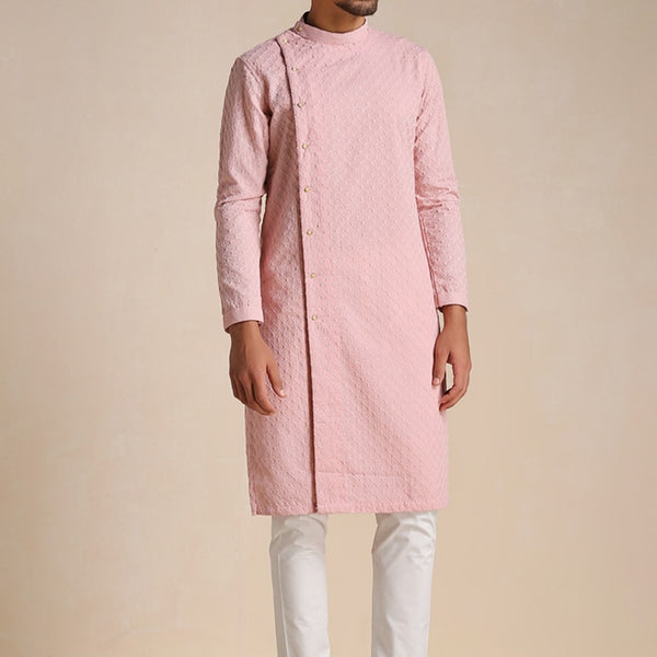 Manyavar Men Embroidered Kurta with Pyjamas - Distacart