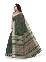 Thumbnail for Kalini Women Green & Beige Printed Cotton Saree - Distacart