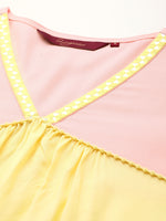 Thumbnail for Sangria Colourblocked A-Line Kurta - Distacart