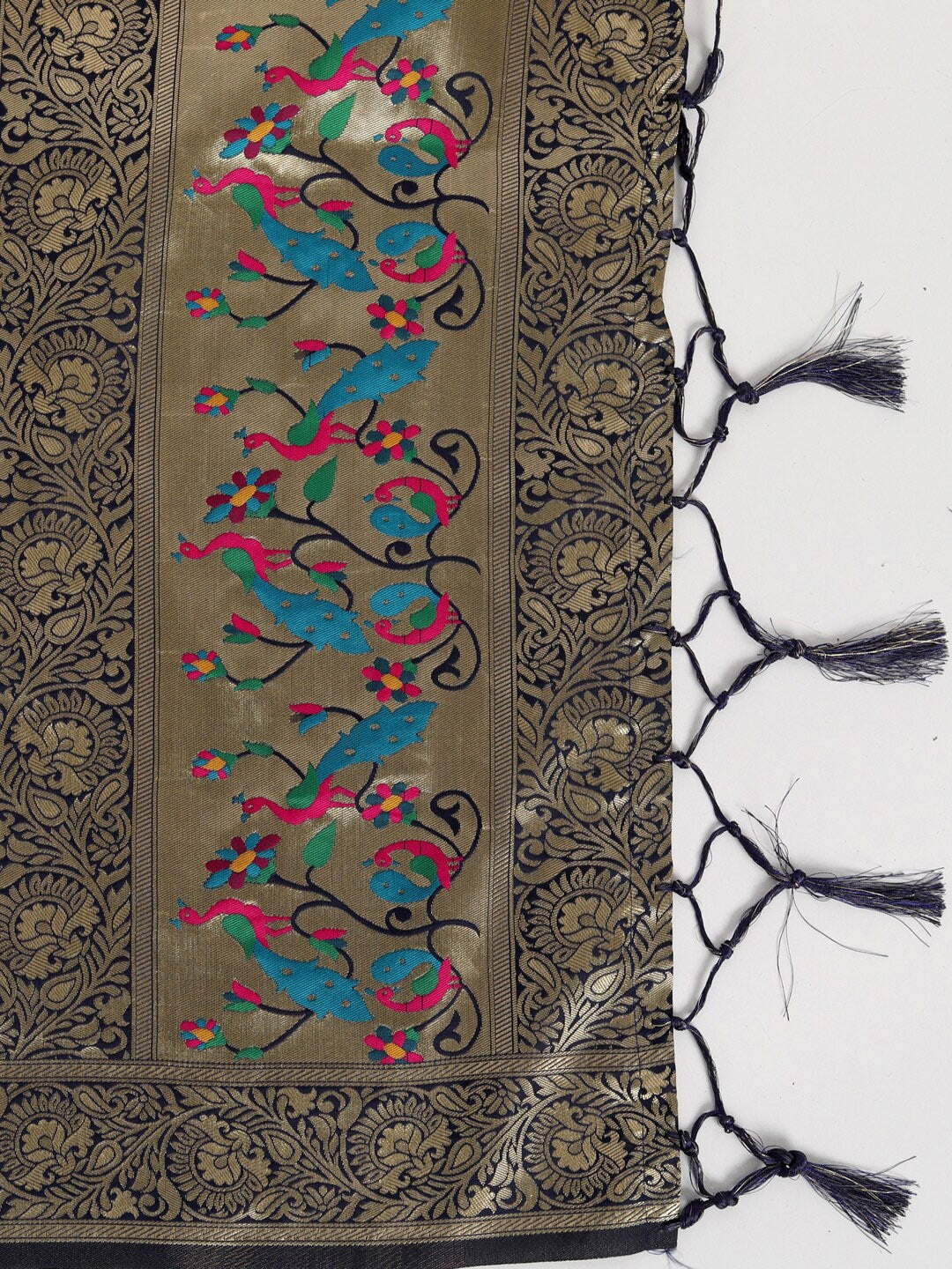 Kalini Shoulder Straps Woven Design Kurta with Trousers & With Dupatta - Distacart
