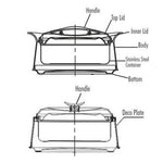 Thumbnail for Milton New Imperial 1000 Casserole For Roti/Chapati - Purple Color
