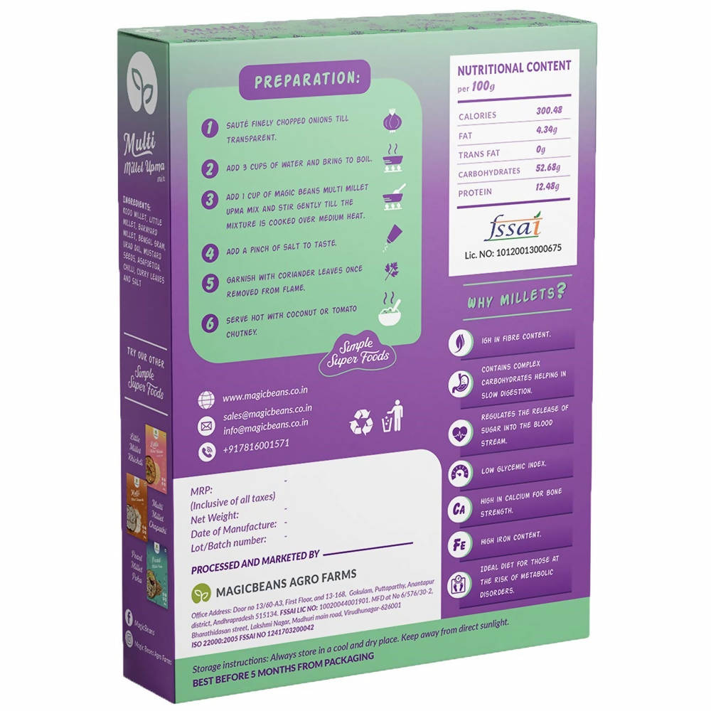 Magicbeans Multi Millet Upma Mix