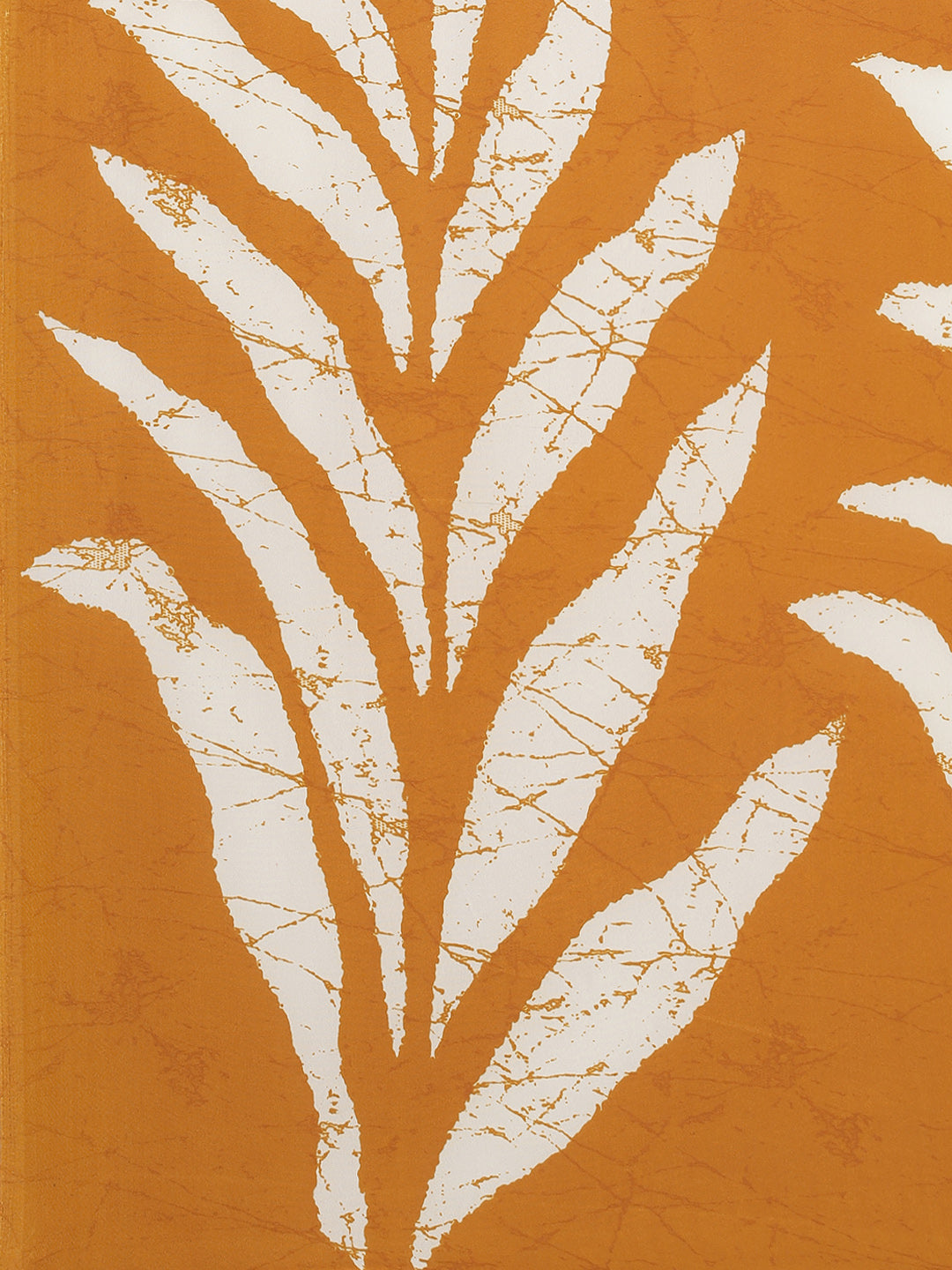 Tikhi Imli Mustard & White Floral Print Satin Saree - Distacart