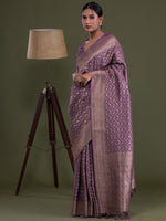 Thumbnail for Koskii Floral Zari Brocade Saree - Distacart