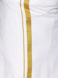 Thumbnail for Sethukrishna Traditional Blue & White Shirt with Dhoti For Boys - Distacart