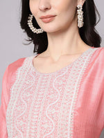 Thumbnail for Kalini Ethnic Motifs Embroidered Sequined Kurta with Trousers & Dupatta - Distacart