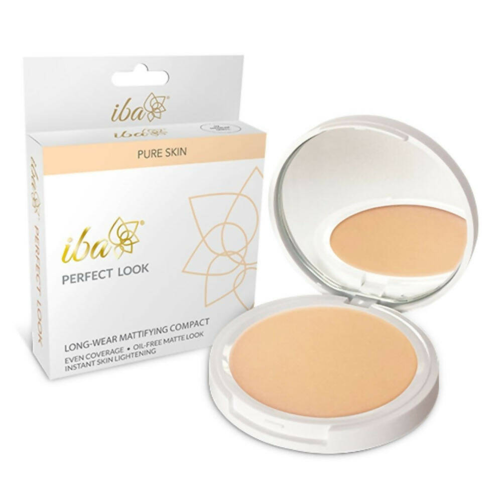 Iba Perfect Look Long-Wear Mattifying Compact SPF 15 - 02 Medium Shell - Distacart
