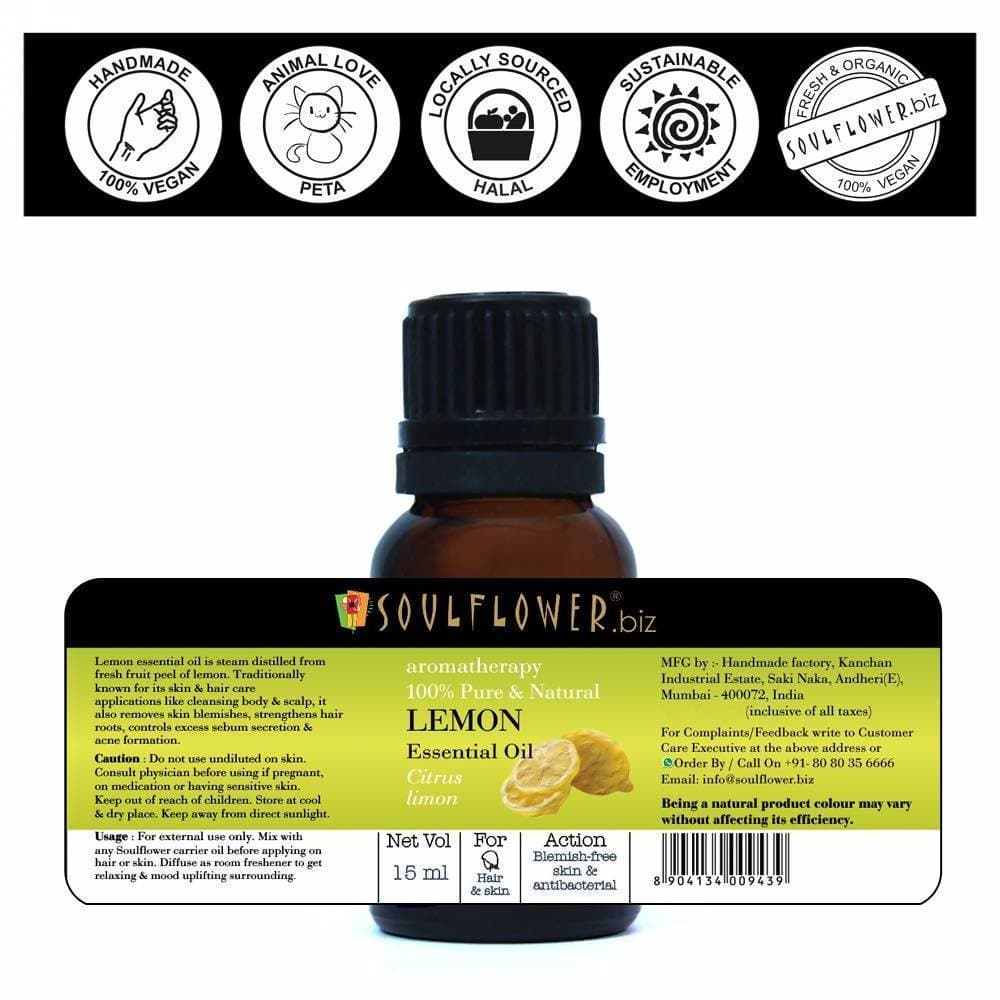 Soulflower Lemon Essential Oil - Distacart