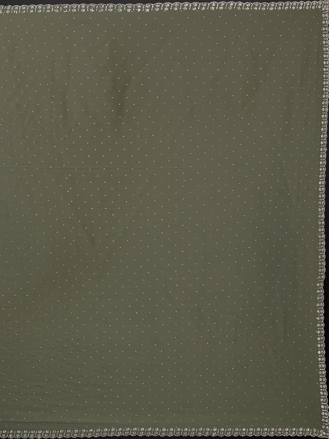 Koskii Embellished Beads and Stones Satin Saree - Distacart