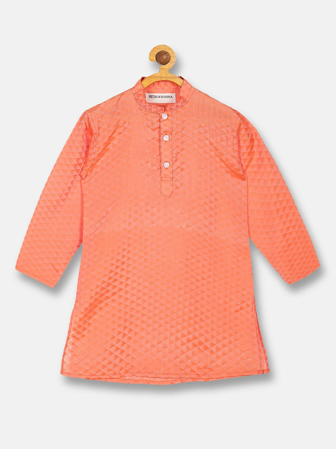 Sethukrishna Boys Orange Kurta with Dhoti Pants - Distacart