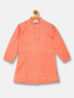 Thumbnail for Sethukrishna Boys Orange Kurta with Dhoti Pants - Distacart