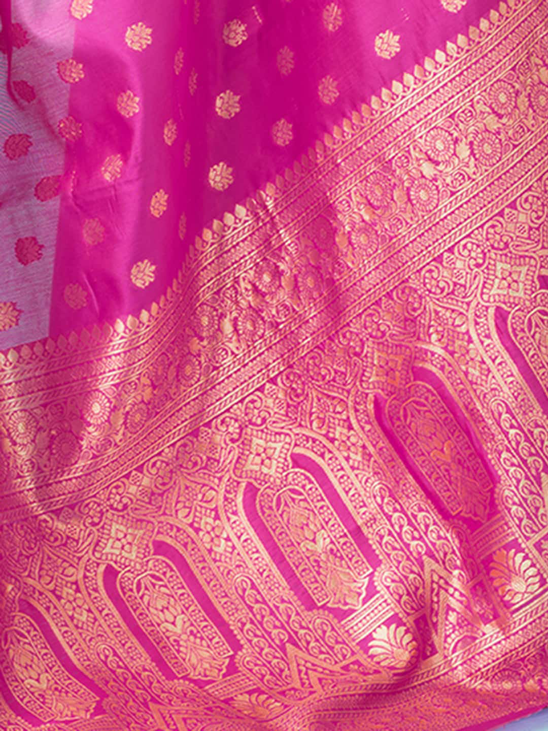 Kalini Floral Woven Design Zari Art Silk Banarasi Saree - Distacart