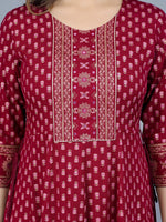 Thumbnail for Kalini Women Ethnic Motifs Printed Anarkali Kurta - Distacart