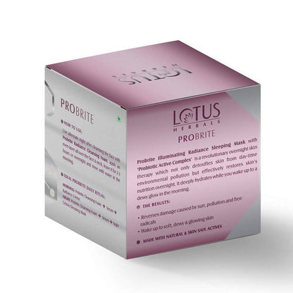 Lotus Herbals Probrite Illuminating Radiance Sleeping Mask - Distacart