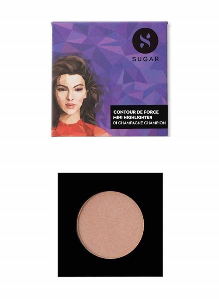 Sugar Cosmetics Contour De Force Mini Highlighter - 01 Champagne Champion - Distacart
