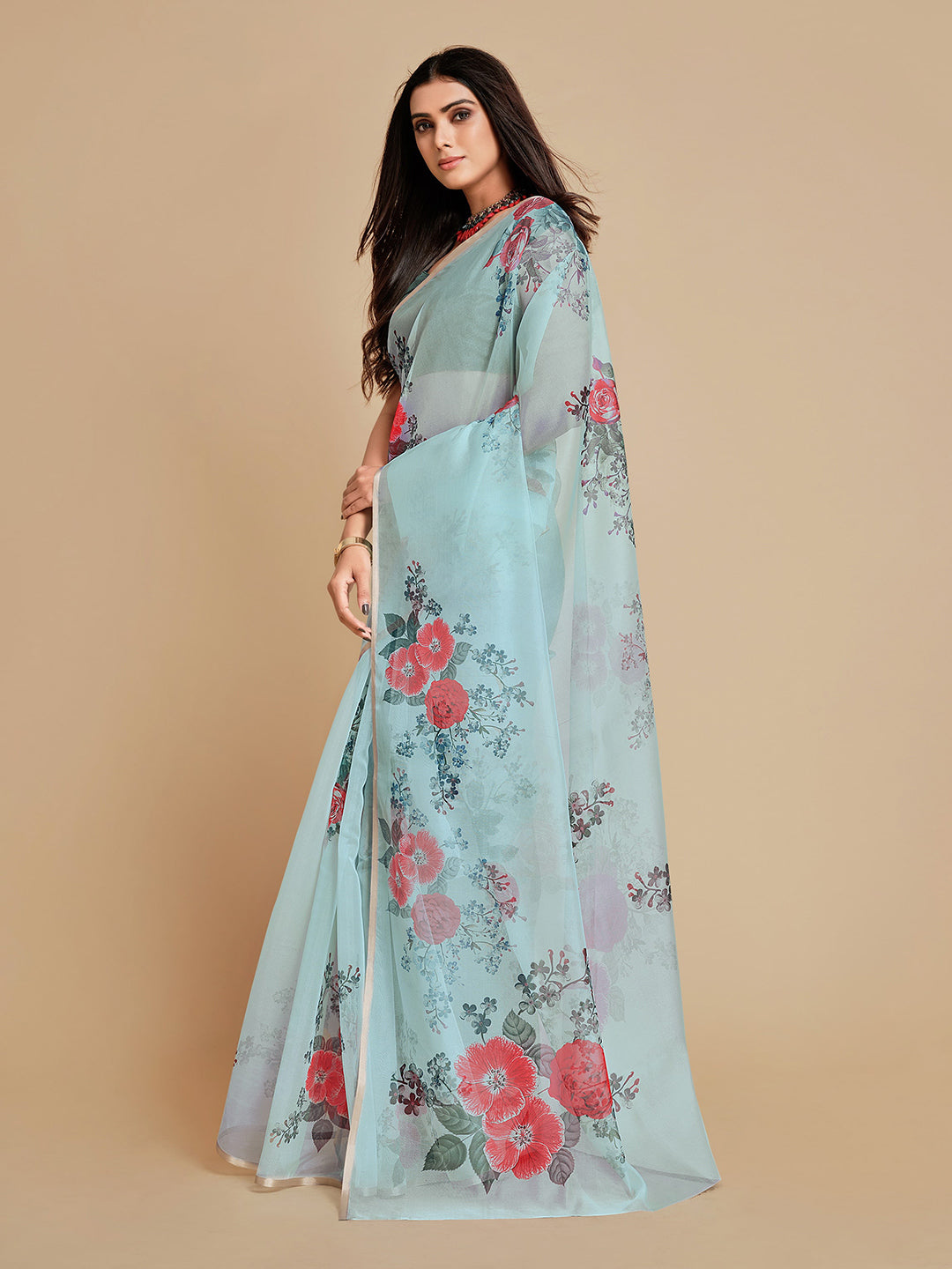 Sangria Women Blue Sarees - Distacart