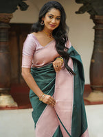 Thumbnail for Kalini Zari Banarasi Saree - Distacart