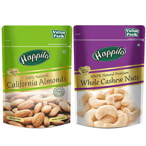 Happilo Premium Dry Fruit Combo (Almond & Cashews) - Distacart