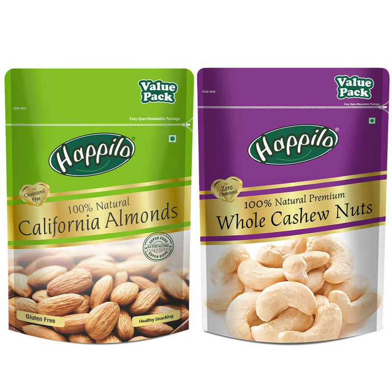 Happilo Premium Dry Fruit Combo (Almond &amp; Cashews) - Distacart