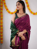 Thumbnail for Kalini Silk Blend Kanjeevaram Saree - Distacart