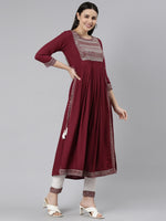 Thumbnail for Kalini Women Ethnic Motifs Embroidered Kurta With Trousers & Dupatta - Distacart