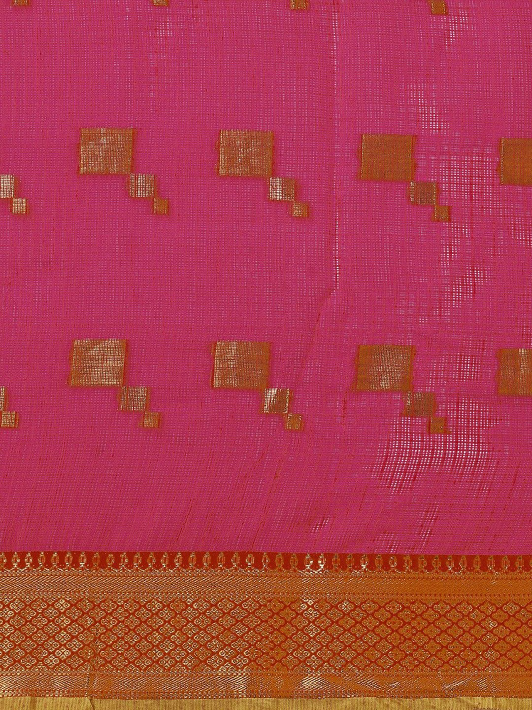 Kalini Geometric Woven Design Zari Detail Saree - Distacart