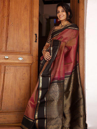 Kalini Floral Woven Design Zari Banarasi Saree - Distacart