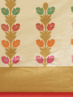 Thumbnail for Saree Mall Beige & Cream-Coloured Printed Saree - Distacart