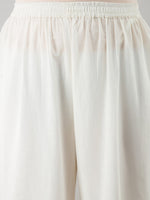 Thumbnail for HERE&NOW Orange & White Bandhani Printed Gotta Patti Kurta with Sharara - Distacart