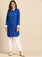 Thumbnail for Sangria Women Pure Cotton Kurta with Salwar - Distacart