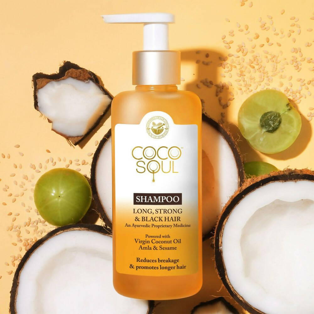 Coco Soul Long, Strong & Black Shampoo - Distacart