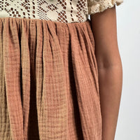 Thumbnail for ArthLife Vintage Brown Fit And Flare Dress - Distacart