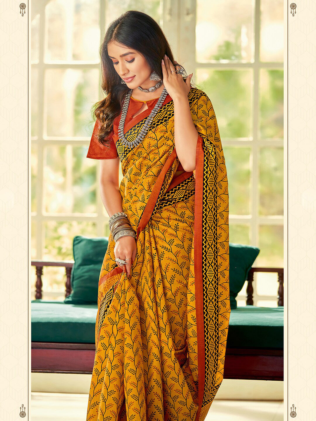 Kalini Floral Printed Saree - Distacart