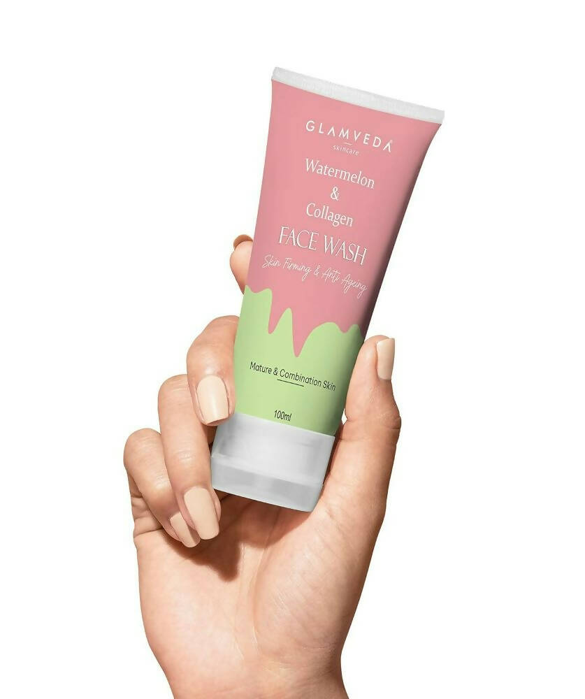 Glamveda Watermelon & Collagen Firming Face Wash - Distacart