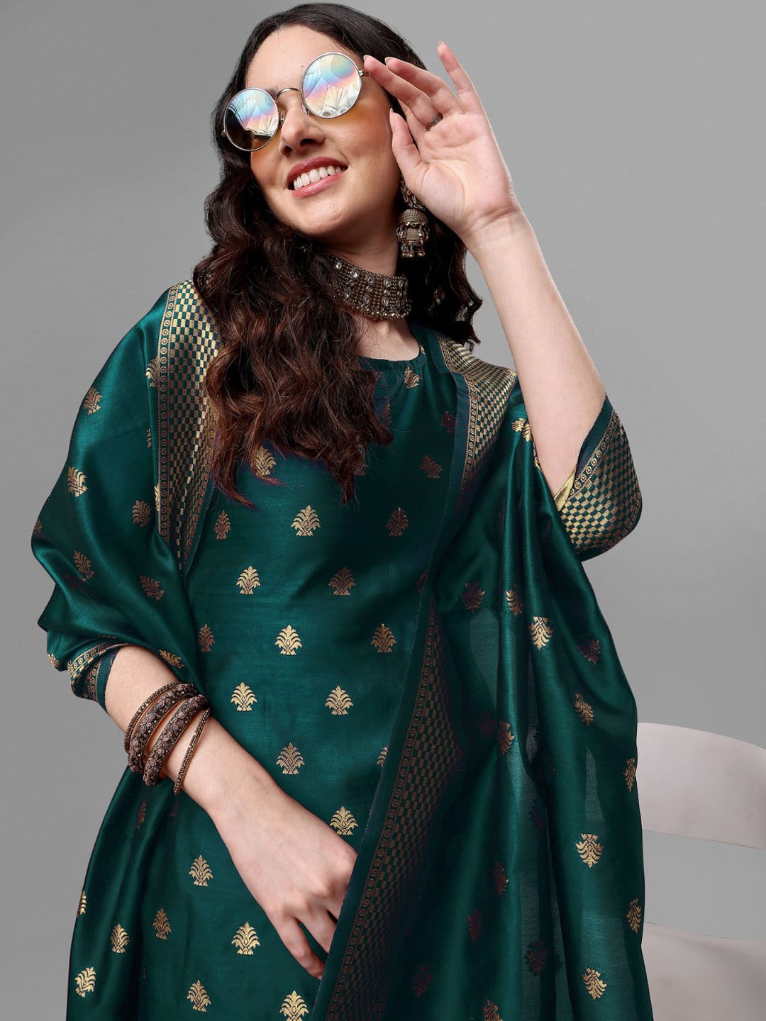 Kalini Regular Kurta with Salwar & With Dupatta - Distacart