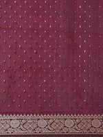 Thumbnail for Saree Mall Maroon Woven Design Zari Silk Blend Banarasi Saree - Distacart