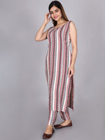Thumbnail for Kalini Women Multicoloured Printed Straight Kurta with Trouser - Distacart