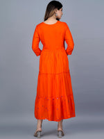 Thumbnail for Kalini Women Embroidered Mirror Work Tiering Anarkali Kurta - Distacart