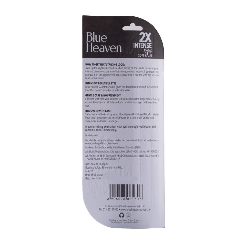Blue Heaven 2X Intense Kajal True Blue 0.35 gm