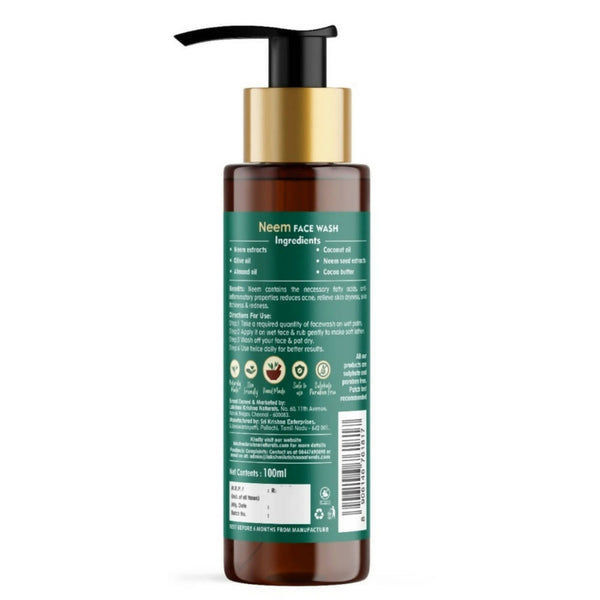 Lakshmi Krishna Naturals Neem Face Wash - Distacart