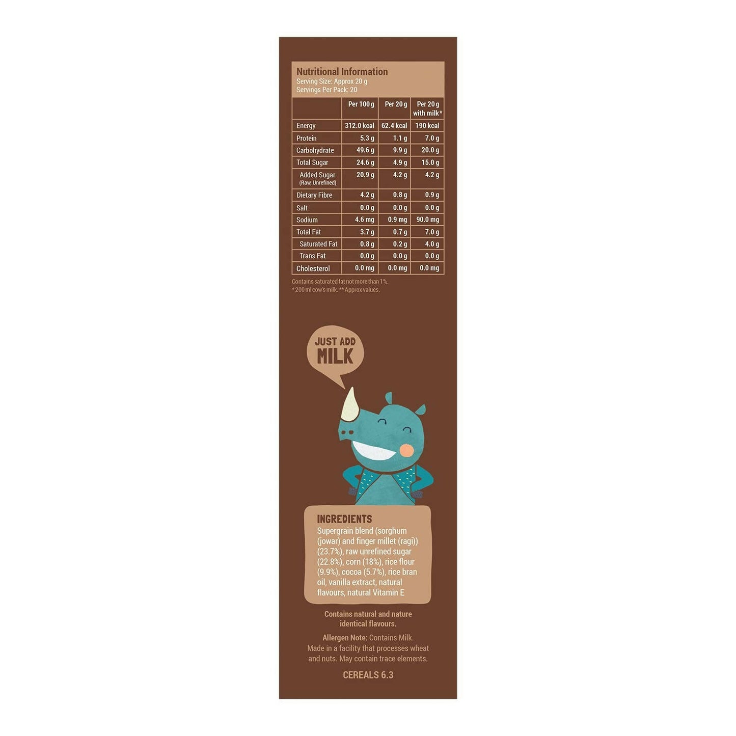 Slurrp Farm Choco Crunch Chocolate Cereal - Distacart