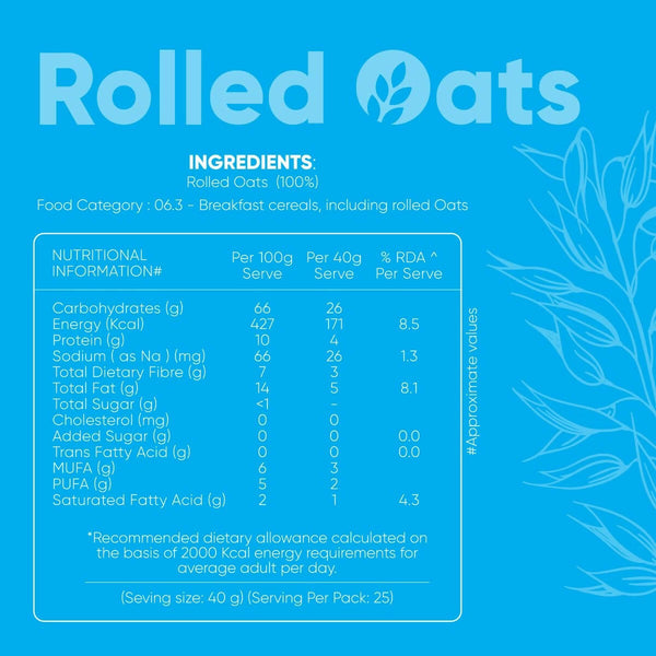 Myfitness Rolled Oats - Distacart