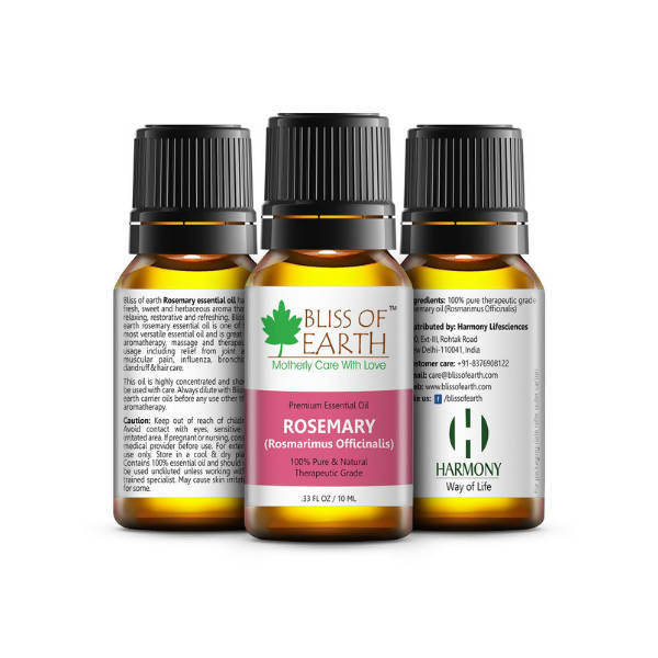 Bliss of Earth Premium Essential Oil Rosemary - Distacart