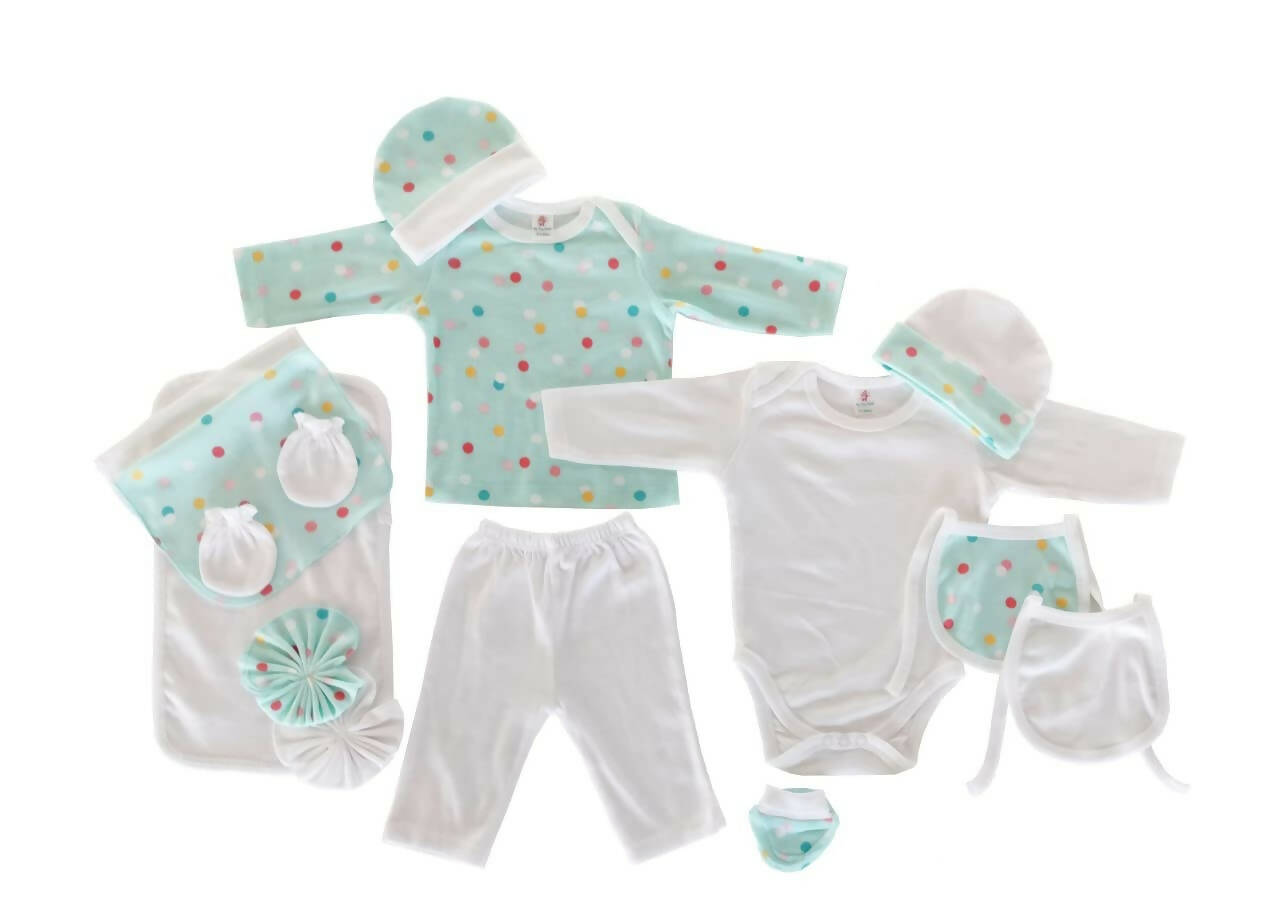 My Tiny Wear Full Sleeves New Born Baby Gift Set - Peach - Distacart